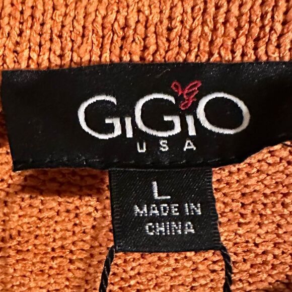 GiGiO Striped-Block Pullover Sweater. Womens Size Large. New with Tags - Picture 7 of 7